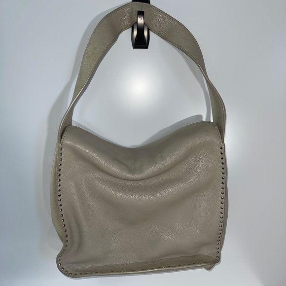 Michael Kors Astor Silver‎ Studded Cement Large leather Hobo - Picture 7 of 12